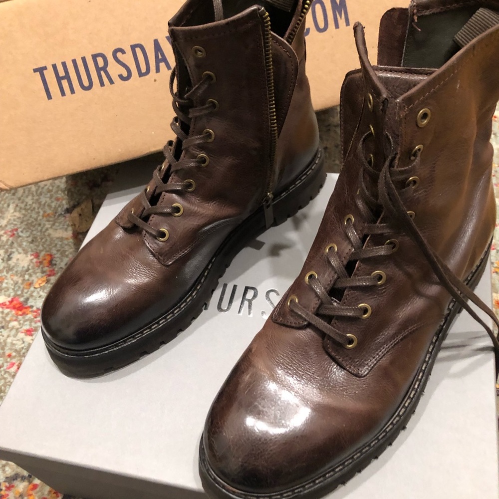 Thursday Combat Boots- JAVA Color - Picture 9 of 12